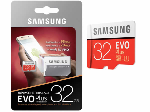 Samsung EVO Plus Tarjeta microSD 80MB/s 32GB   