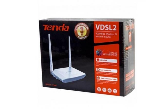 Tenda V300  Broadband CPE  N300 Wireless N VDSL2 Modem Router