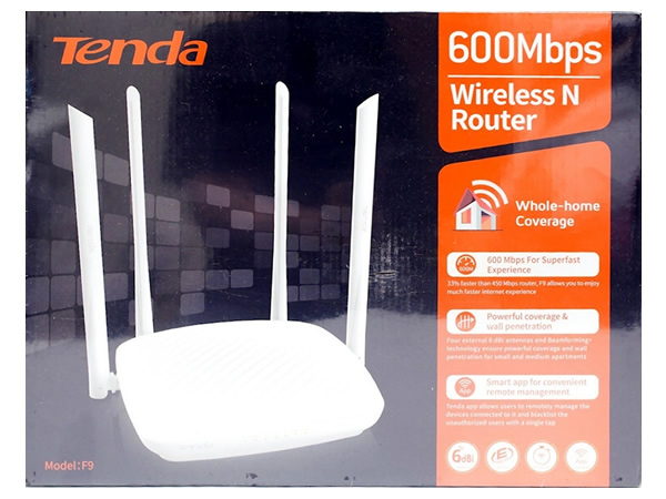 Tenda F9 Router 600M Whole-Home Coverage Wi-Fi Router