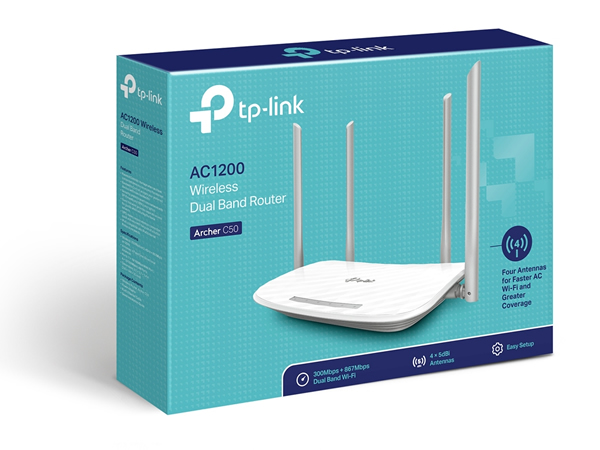 TP LINK Archer C50 AC1200 Wireless Dual Band Router