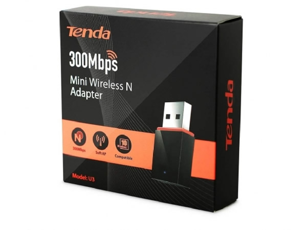 Tenda U3  Adapter 300Mbps Mini Wireless 11N USB Adapter