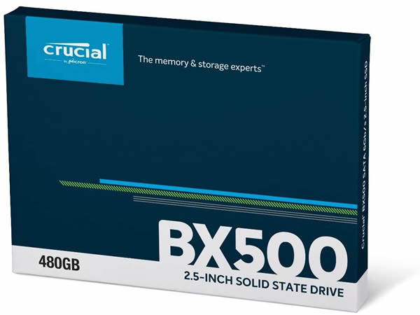 Crucial BX500 480GB 3D NAND SATA 2.5-inch SSD   