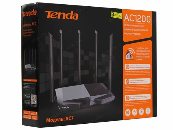 Tenda  Router AC7    /    Routers    /    Router AC1200 WiFi inteligente de doble banda