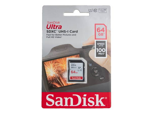 Sand Disk Ultra SDXC UHS-I 64 GB 100 MB/s, 