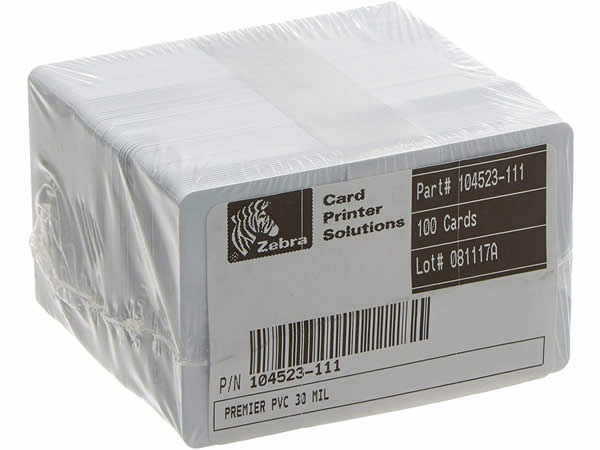 Zebra TARJETA PVC 104523-111 (Pack 100 Unid)    