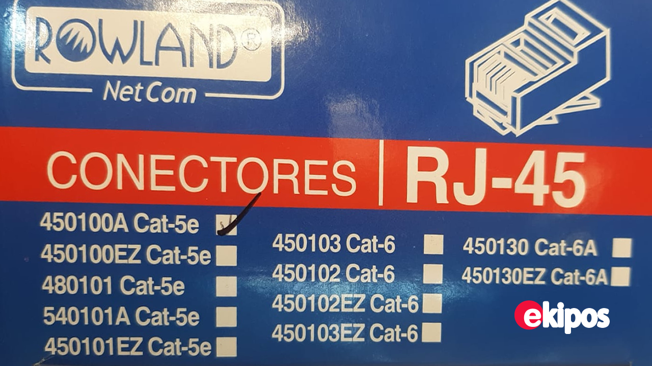 Rowland Cat 5E RJ45 Connector   - Caja 100Und.    