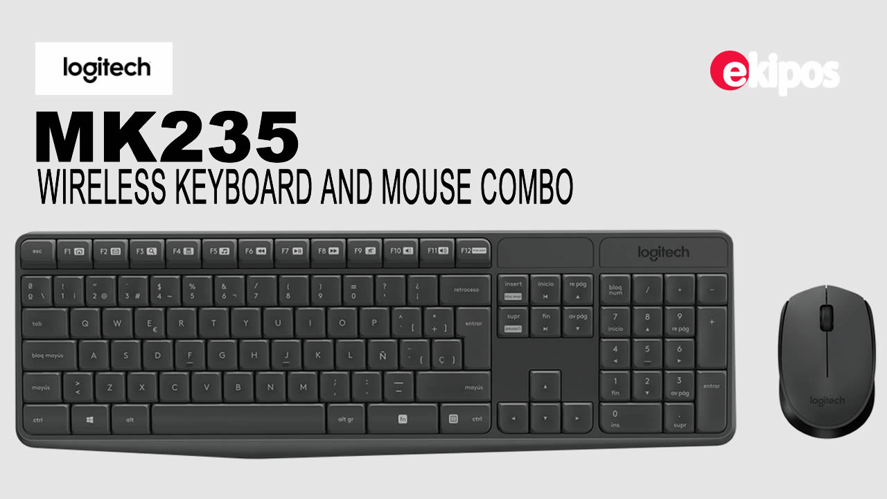 LOGITECH MK235 WIRELESS KEYBOARD AND MOUSE COMBO 