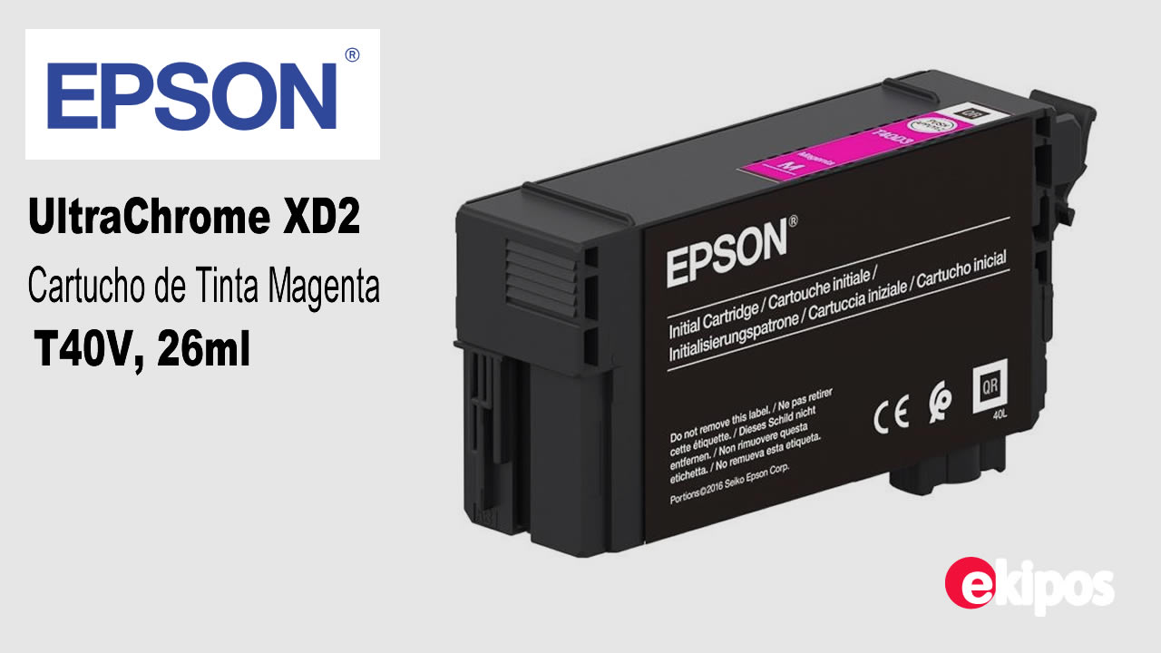 EPSON Cartucho de Tinta Magenta T40V, 26ml  