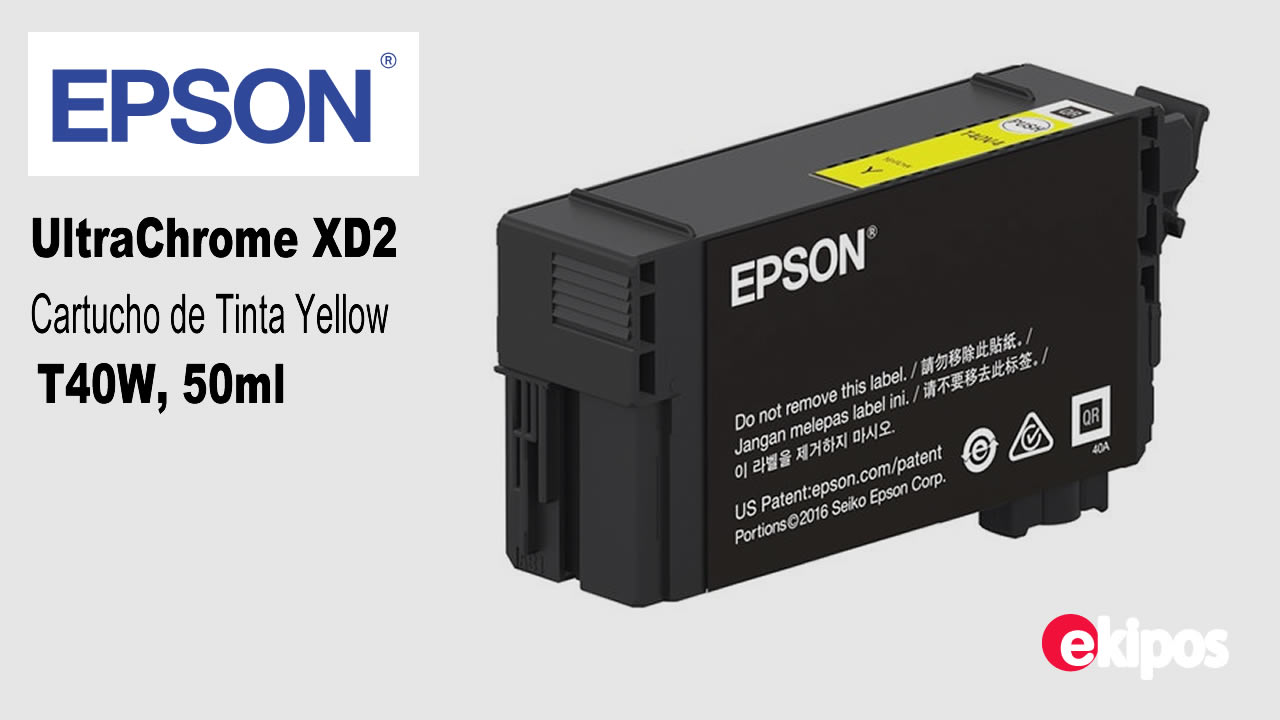 EPSON Cartucho de Tinta Amarilla T40W de Alta Capacidad, 50ml  