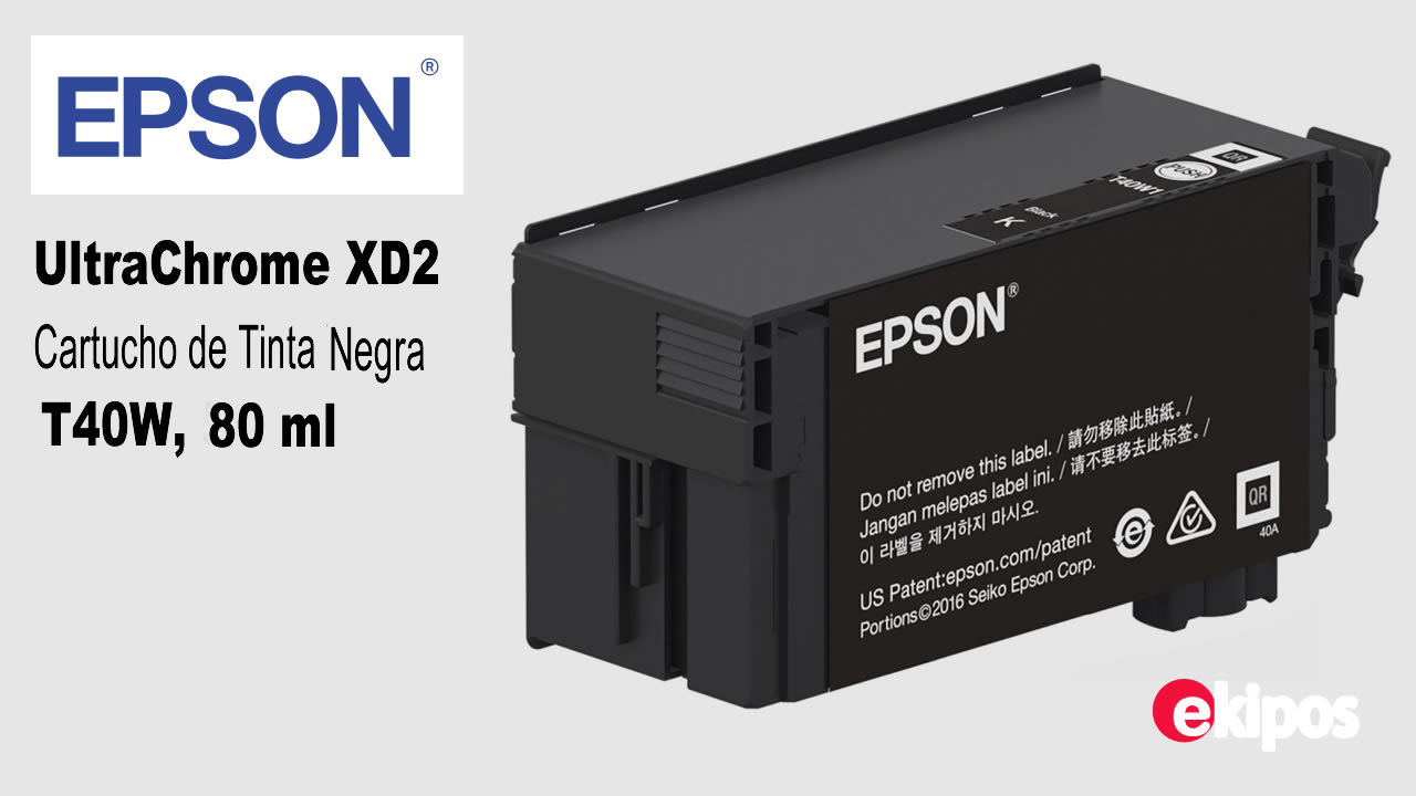 EPSON Cartucho de Tinta Negra T40W de Alta Capacidad, 80ml