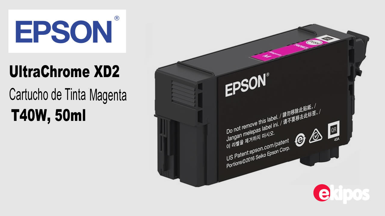 EPSON Cartucho de Tinta Magenta T40W de Alta Capacidad, 50ml