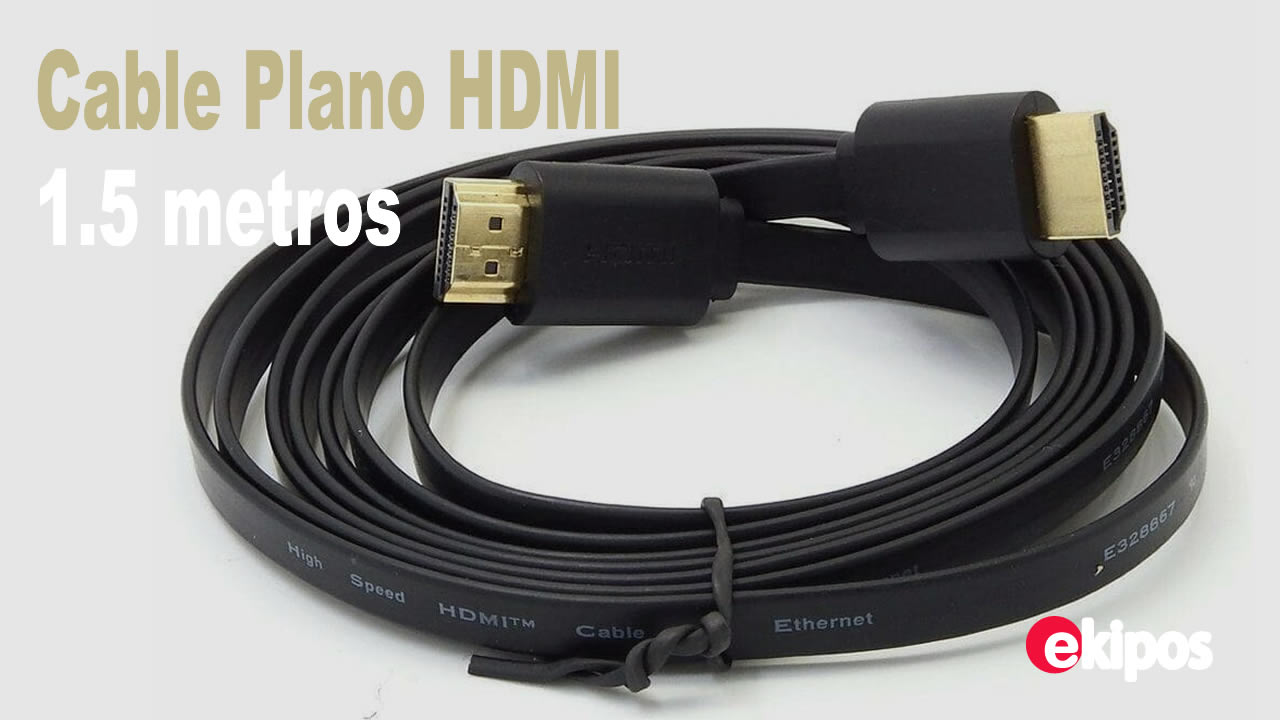 OEM Cable HDMI plano – 1m / 3ft – 4K a 60 Hz - 1.5mts.  