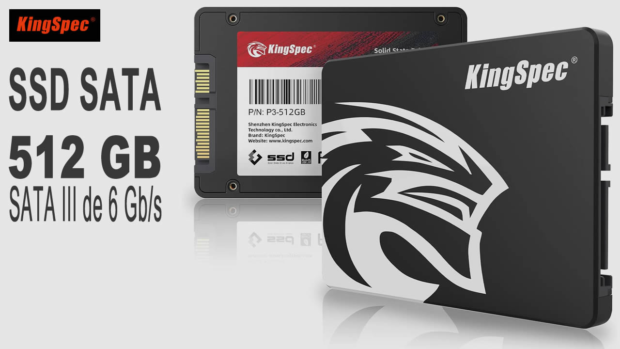 KingSpec  SSD SATA de 512 GB   