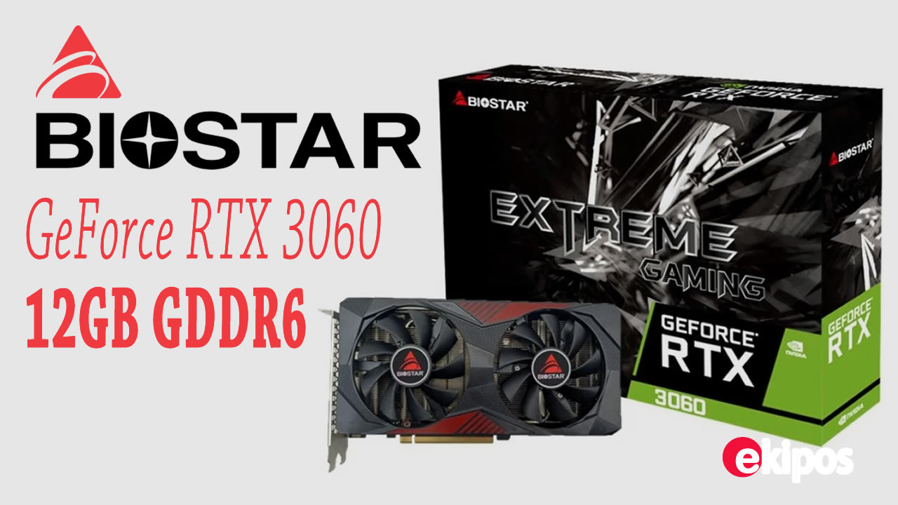 BIostar GeForce RTX 3060 12GB  GDDR6         