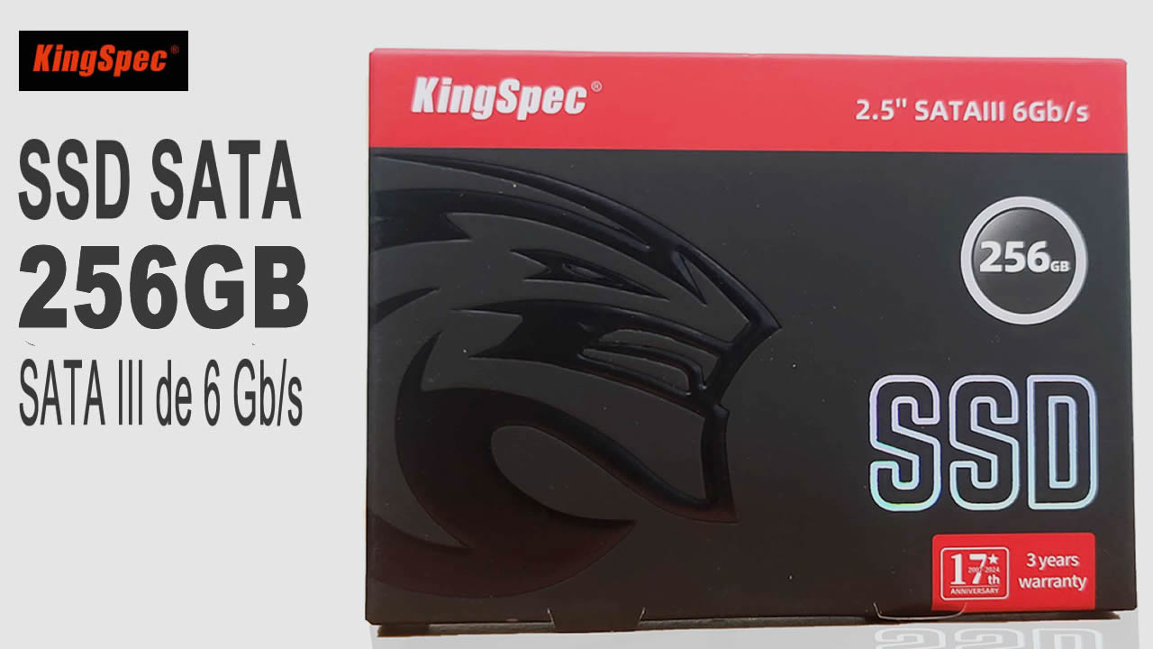KingSpec  SSD SATA de 256GB        