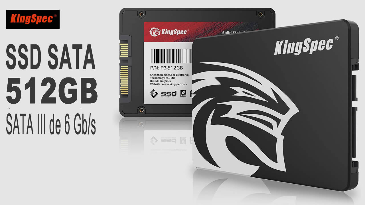 KingSpec  SSD SATA de 512GB         