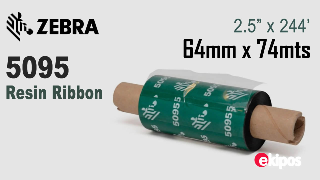 Zebra 5095 64MM X 74MTS   