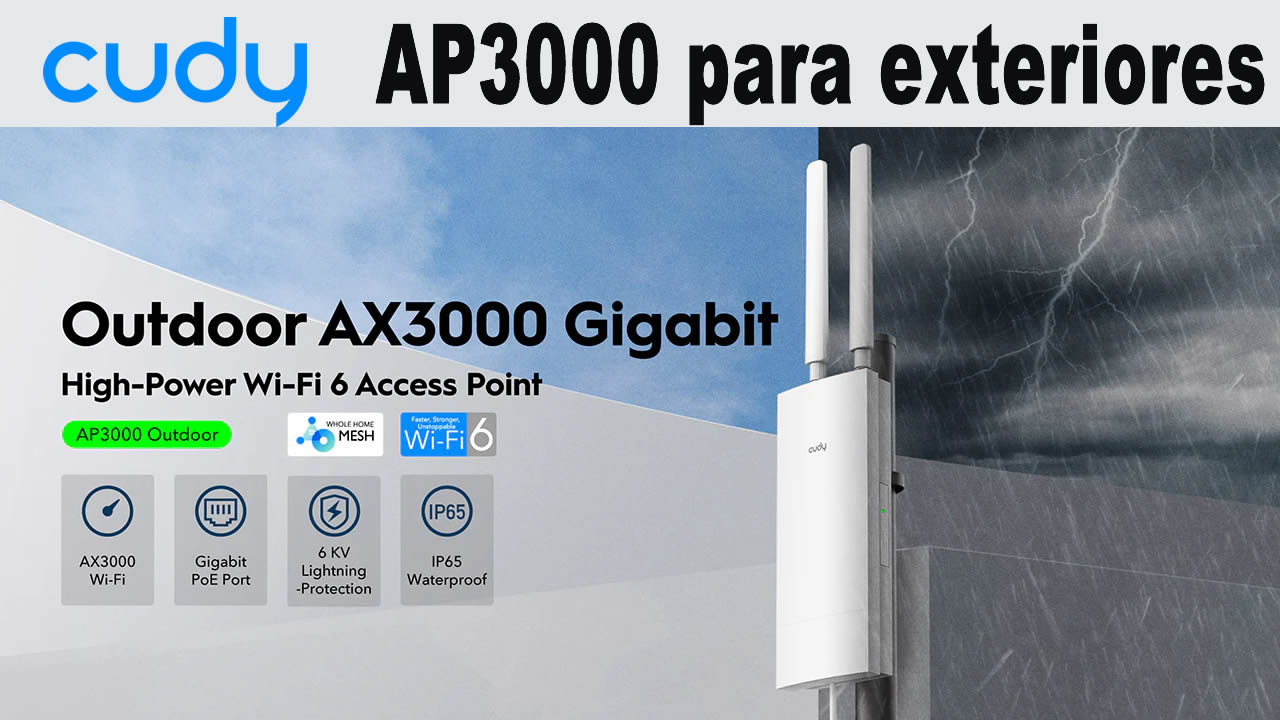 Cudy AP3000 para exteriores