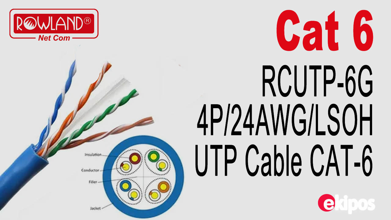 Rowland UTP CABLE CAT6 CATEGORIA 6 - 305 metros   