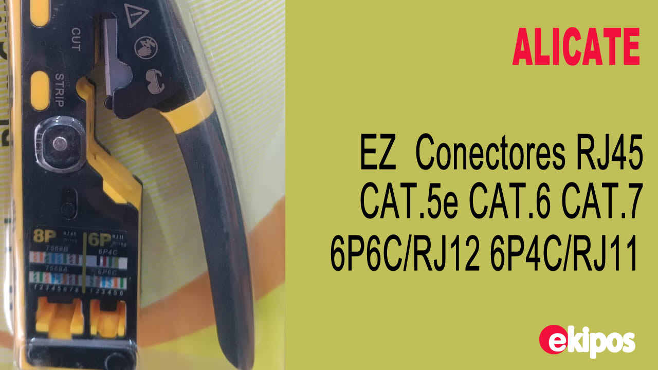 Rowland ALICATE Crimpeador Rj45, Rj12, Rj11 