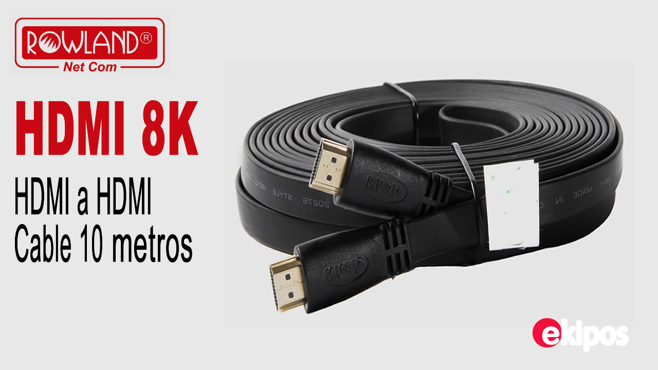 Rowland Cable HDMI 8K 10 Metros  HDMI a HDMI         