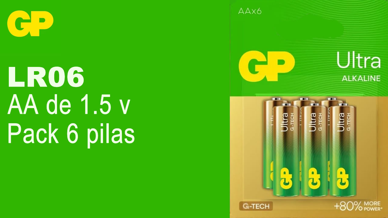 GP Batteries AA Pack 6 Unid. 1.5v 