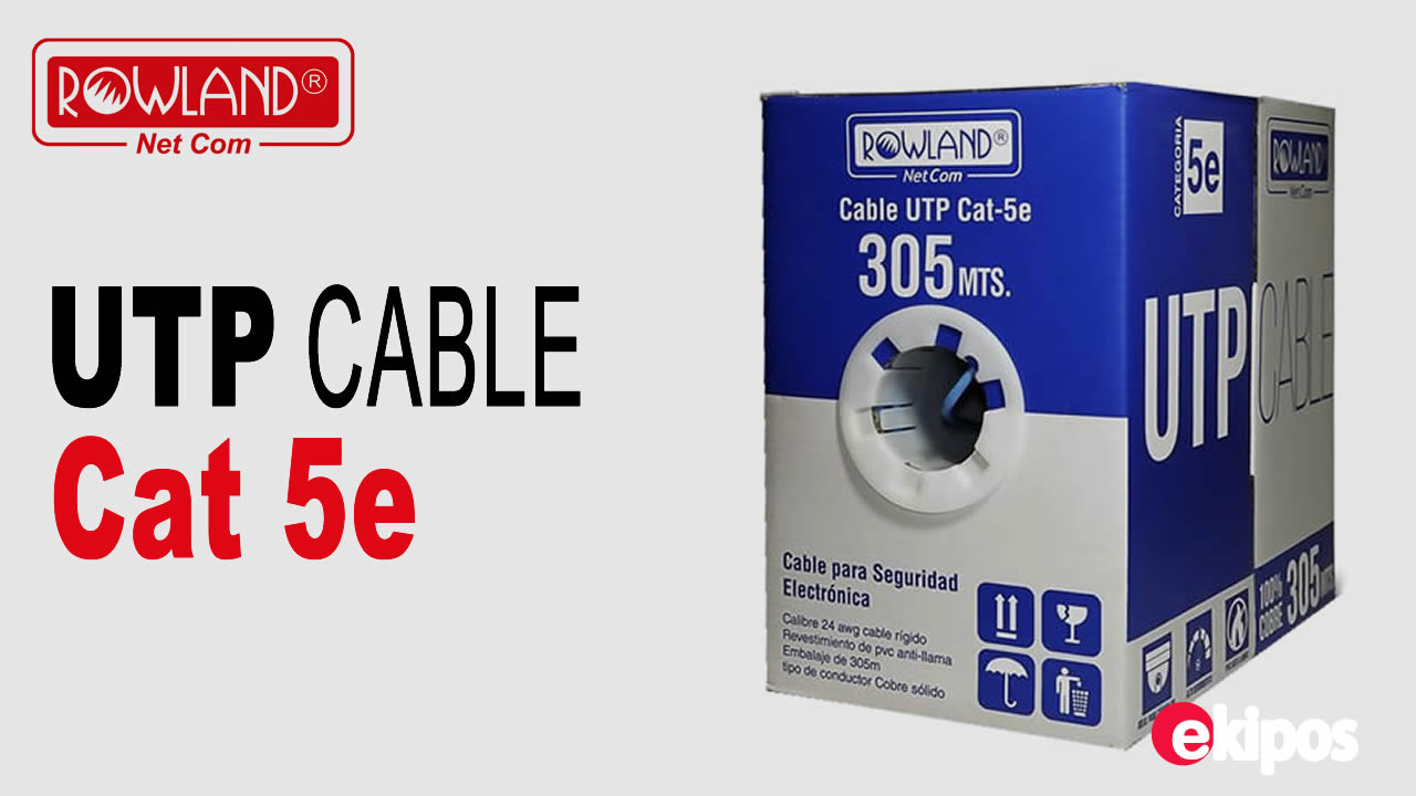 Rowland CABLE UTP CAT.5E 100% COBRE 305 MTS   