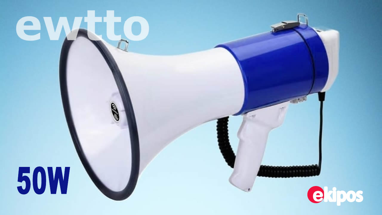 EWTTO MEGAFONO PORTABLE 50W