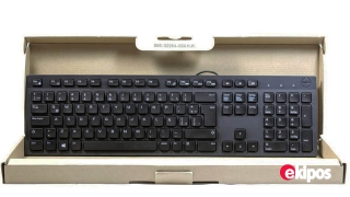 DELL - Teclado de escritorio con cable USB multimedia, en inglés, Modelo: KB216. 