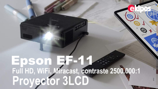 Epson EF-11 - Proyector 3LCD (Full HD, WiFi, Miracast, contraste 2500.000:1) V11HA23040 