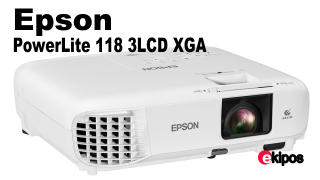 Epson  PowerLite 118 3LCD XGA Classroom Projector with Dual HDMI, 1 Each EPSV11HA03020, 