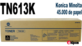 Konica Minolta TN613 K tóner original negro (45.000 de papel) TONER BIZHUB C 552 NEGRO   