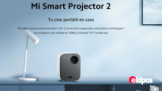 Xiaomi Mi Smart Projector 2, proyector portátil Inteligente con Bluetooth, Wi-Fi 5, FHD 1080p, proyección de hasta 120 Pulgadas, Sistema Android TV 9.0, luminosidad 500 ANSi