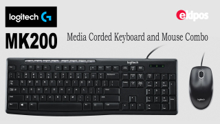 Logitech MK200 Media Corded Keyboard and Mouse Combo