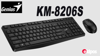 GeniusKM-8206S  GENIUS KM-8206S - inalámbrico silencioso  - Combo  Teclado y Mouse 