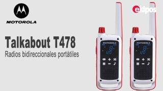 Motorola Solutions Cruz Roja T478 Talkabout Blanco Recargable Preparación para emergencias Radio bidireccional de 35 millas 