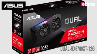 ASUS  RX 6700 XT Standard Edition de 12 GB GDDR6 para juegos (AMD RDNA 2, PCIe 4.0, memoria GDDR6 de 12 GB, HDMI 2.1, DisplayPort 1.4a, diseño de ventilador de tecnología 0dB) 