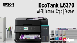 EPSON Impresora Multifuncional 3 en 1 EcoTank L6370 Wi-Fi | Imprime | Copia | Escanea